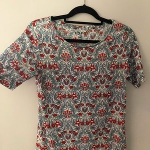 Loft Linen | linen blend floral t-shirt